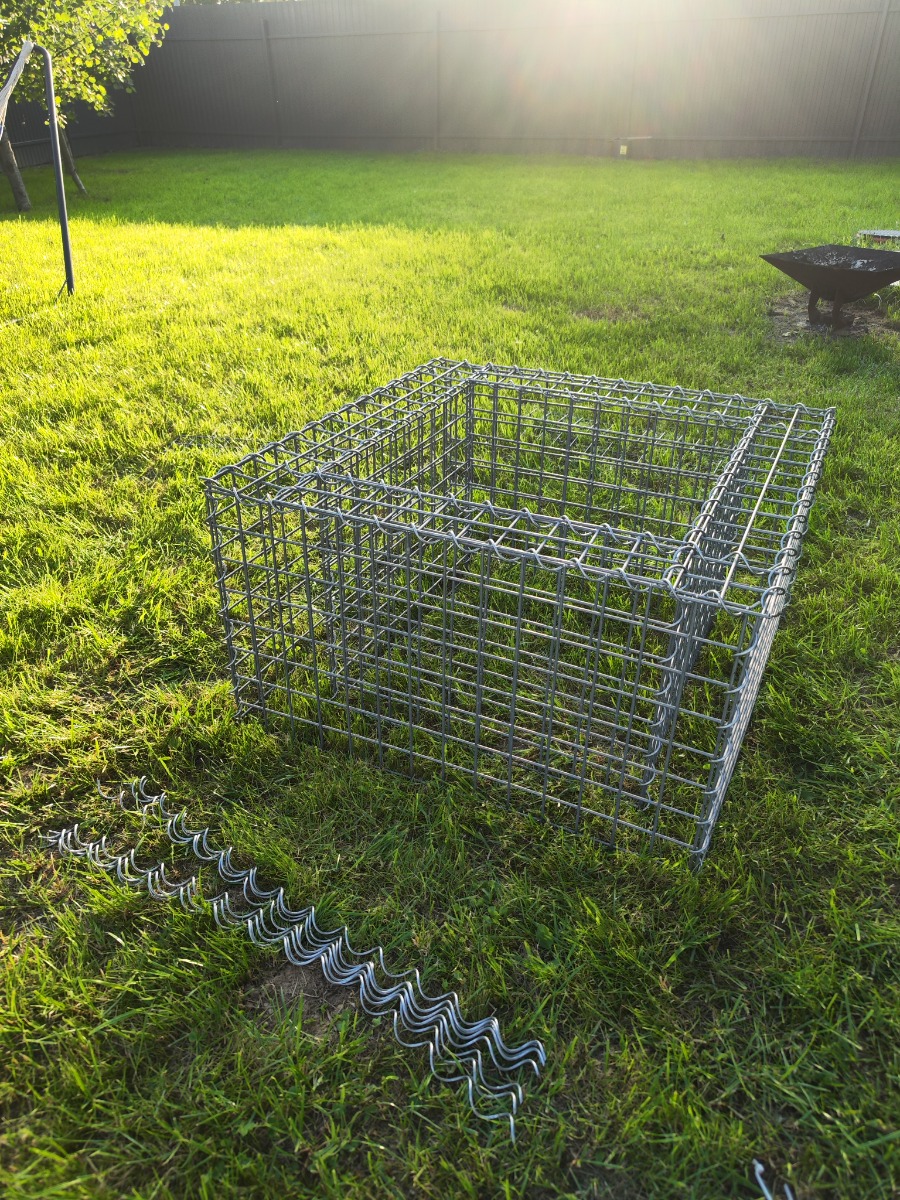 Очаг габион Firebarrel 70, сборный, Сетка сварная, Zn яч. 50х100 Ø3,8 мм. ГОСТ Р 58120-2018