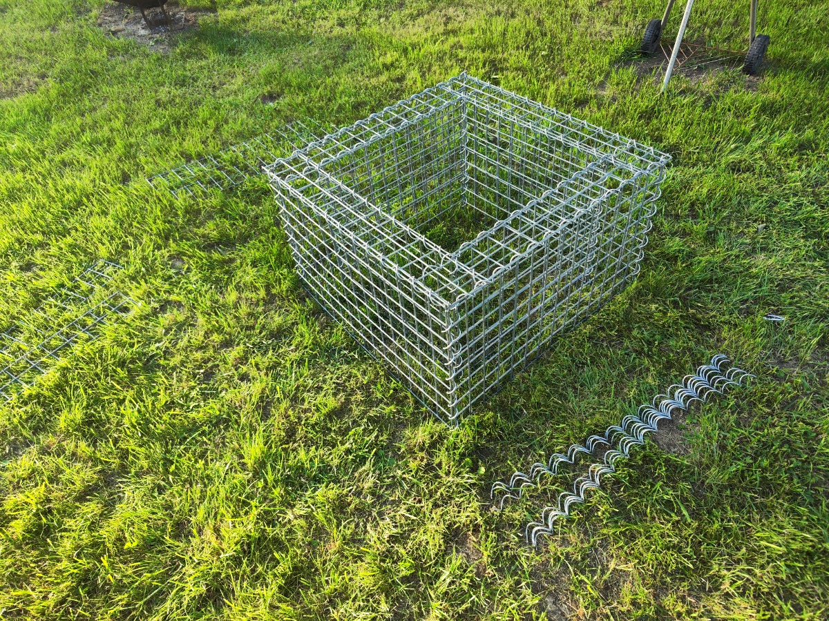 Очаг габион Firebarrel 70, сборный, Сетка сварная, Zn яч. 50х100 Ø3,8 мм. ГОСТ Р 58120-2018