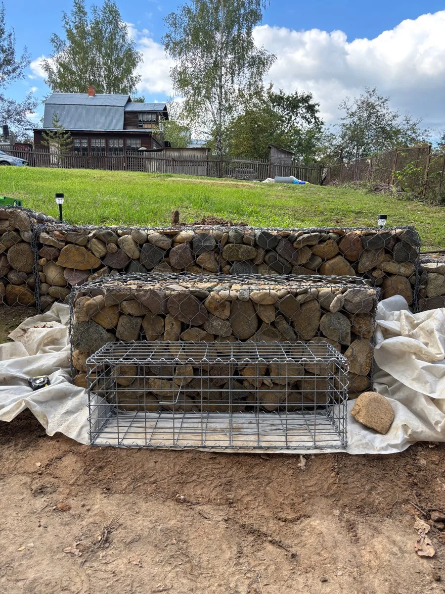 Габион Цоклоь, Сетка сварная, Zn яч. 50х100 Ø3,8 мм. ГОСТ Р 58120-2018