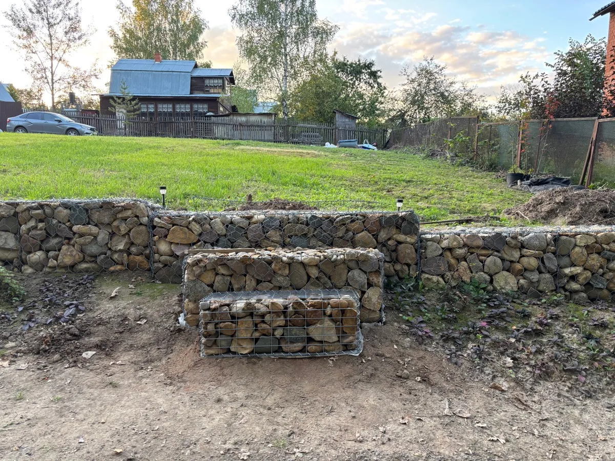 Габион Цоклоь, Сетка сварная, Zn яч. 50х100 Ø3,8 мм. ГОСТ Р 58120-2018