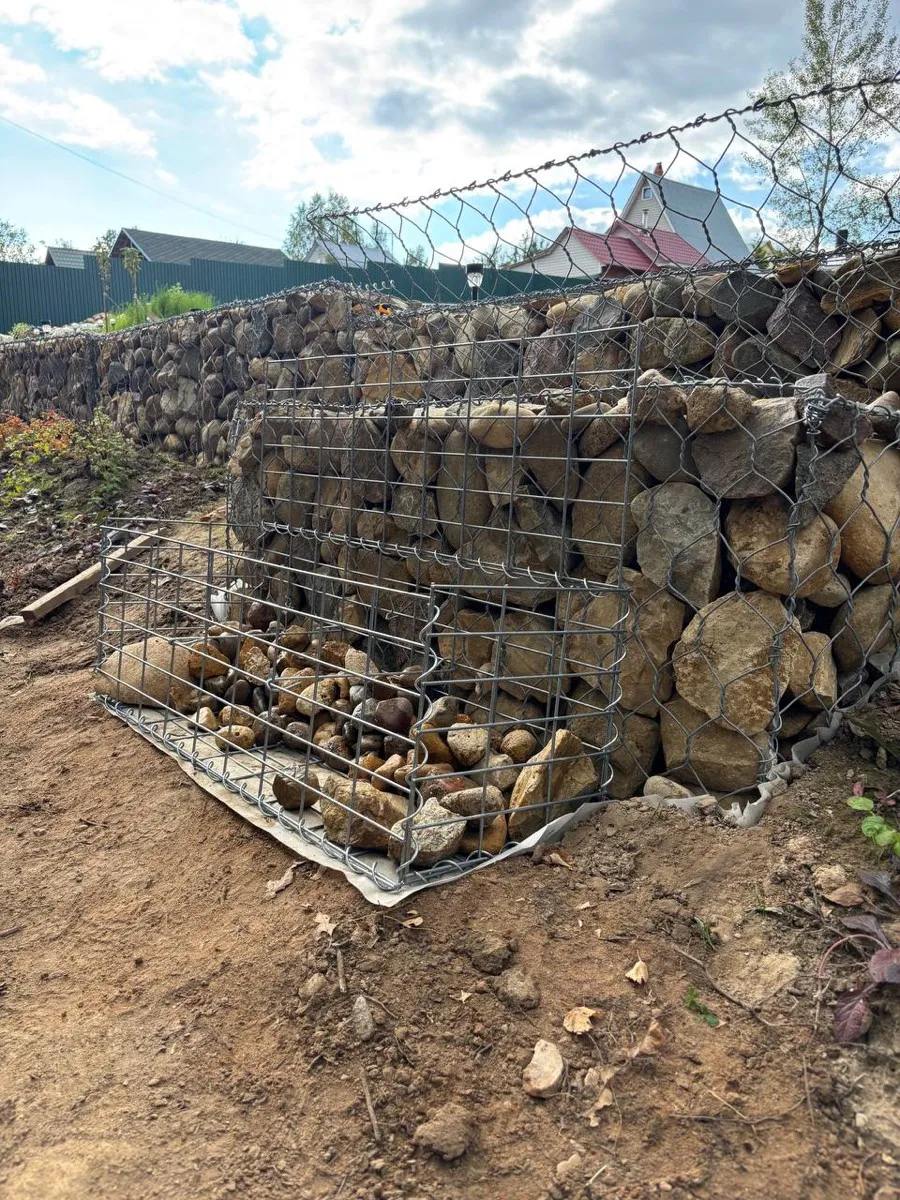 Габион Цоклоь, Сетка сварная, Zn яч. 50х100 Ø3,8 мм. ГОСТ Р 58120-2018