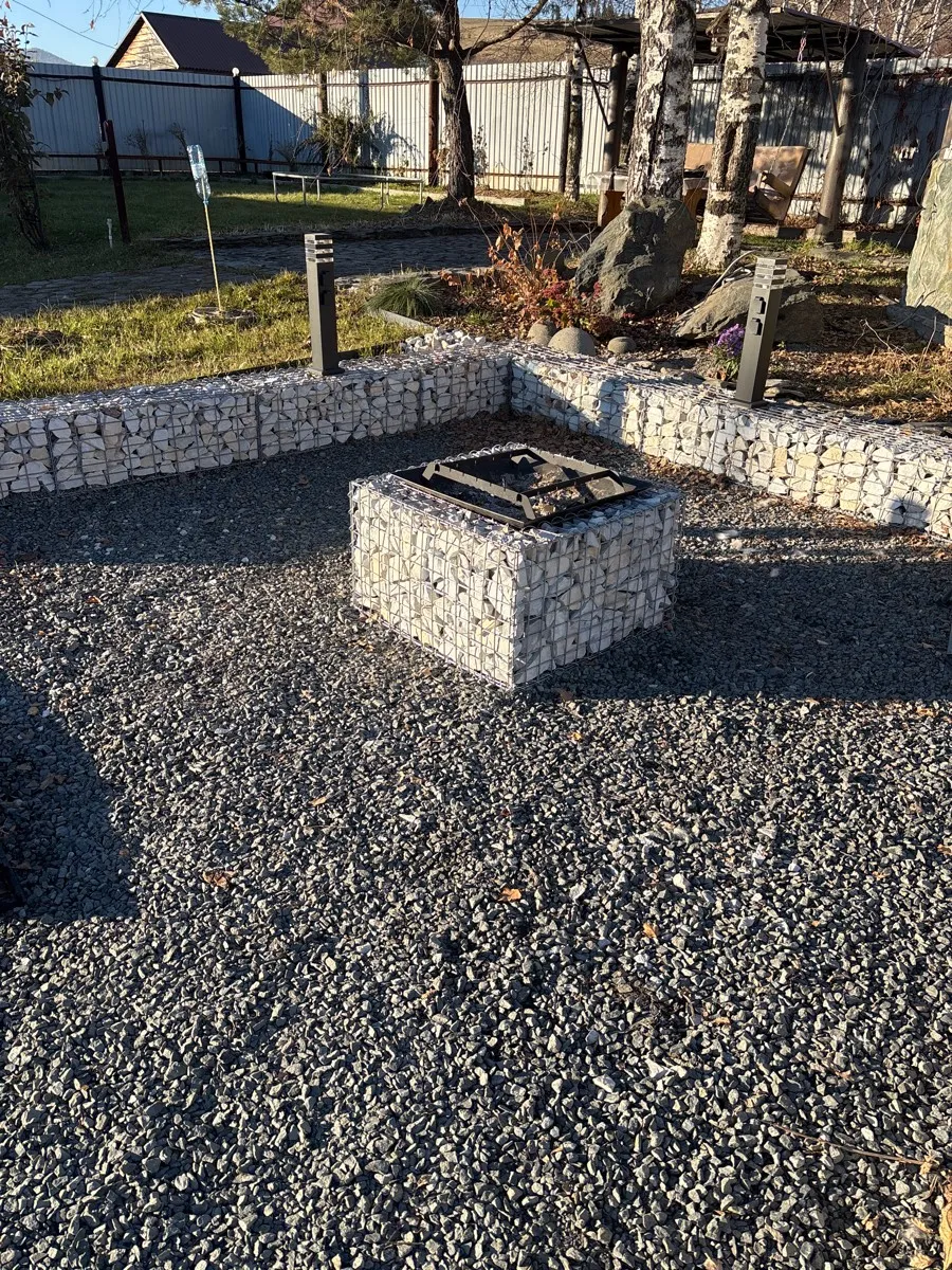 Очаг габион Firebarrel 70, сборный, Сетка сварная, Zn яч. 50х100 Ø3,8 мм. ГОСТ Р 58120-2018